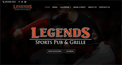 Desktop Screenshot of legendssportspub.com