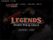 Tablet Screenshot of legendssportspub.com